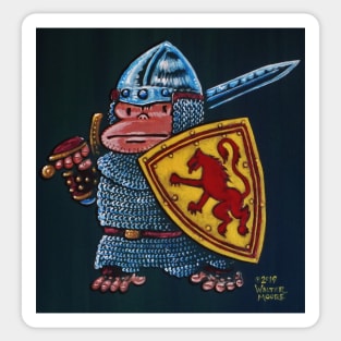 Ape the Bruce, Medieval Warrior Sticker